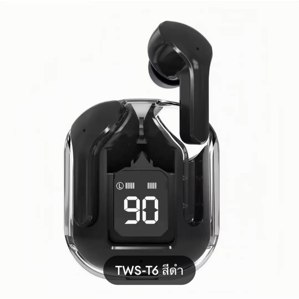 TWS หูฟังสำหรับเล่นเกมบลูทูธV5.3 หูฟังกล่องชาร์จไร้สาย 9D หูฟังไร้สายหูไร้สาย ใช้งานง่าย ขนาดพกพา กระทัดรัด