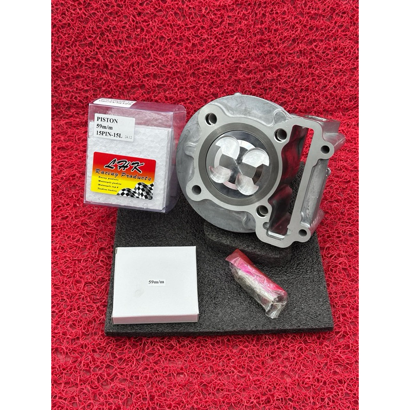 เสื้อmioลูก59/4วาวสลัก15มิลปลอกสูบยาวรองรับประเก็นได้ถึง15มิลลูกสูบหลบวาวขนาด19-22ปลอกนอกโต64มิล