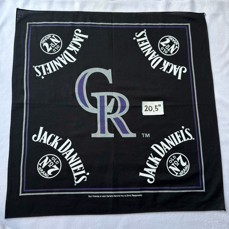 Jack Daniels ผ้าเช็ดหน้า วินเทจ
