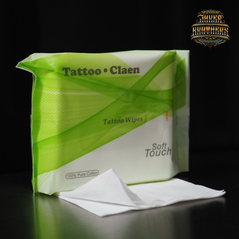 แผ่นเช็ดทำความสะอาดระหว่างสัก Tattoo Tissue ห่อ 30 ชิ้น สัมผัสนุ่ม