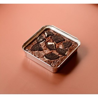 Dark chocolate brownie 10x10cm. - Cookie & Cream - Oven Talk