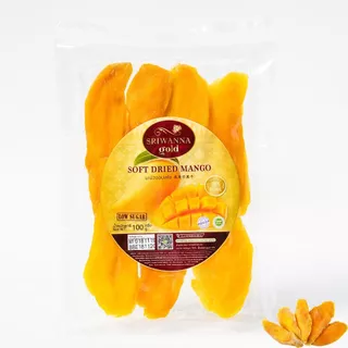 ศรีวรรณาโกลด์ มะม่วงอบแห้ง 100 กรัม 5 แถม 5 (SRIWANNA GOLD Dried Mango 100 g.Buy 5 Free 5)