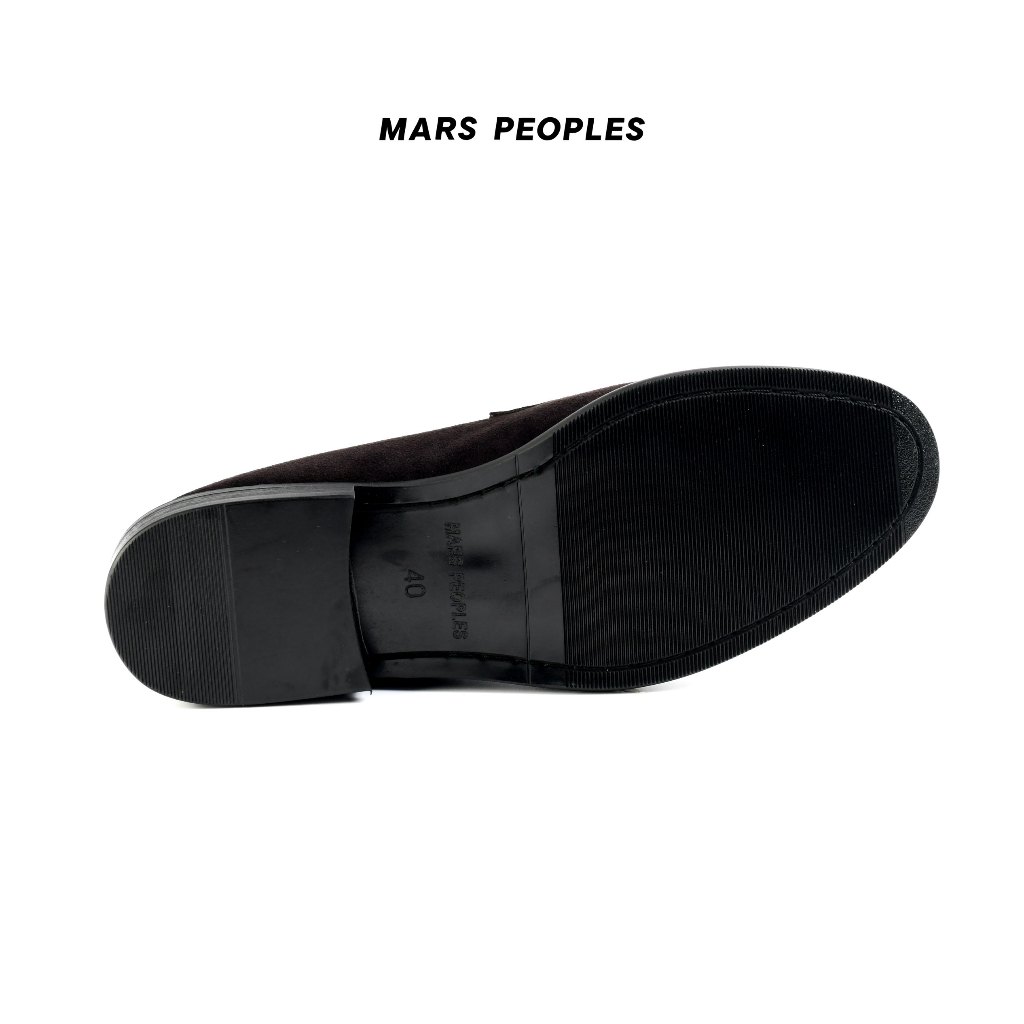 MARS PEOPLES - Unlined Penny No.3 สีน้ำตาลเข้ม หนังกลับ Suede