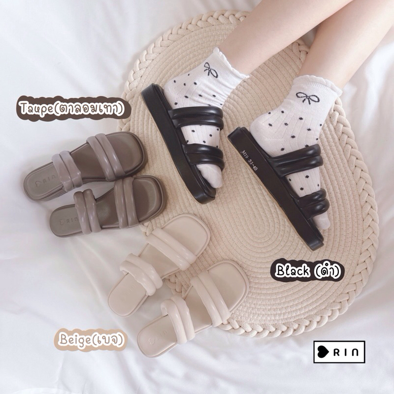 มาใหม่ ❤️🎉รองเท้าส้นตึกสไตล์ minimal นิ่มมาก เบามาก