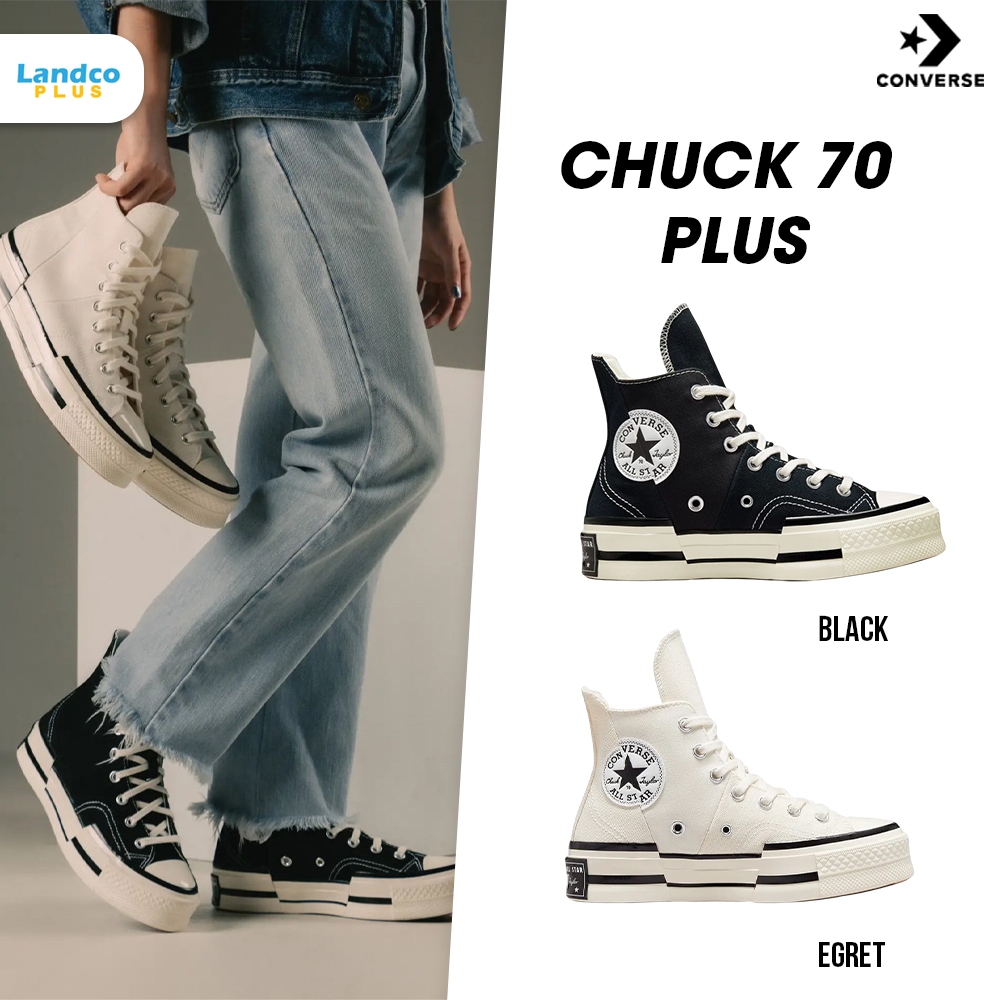 Converse Collection คอนเวิร์ส รองเท้าผ้าใบ รองเท้าข้อสูง UX Chuck 70 Plus HI A00916CF2BKXX / A00915CF2CMXX (3400)