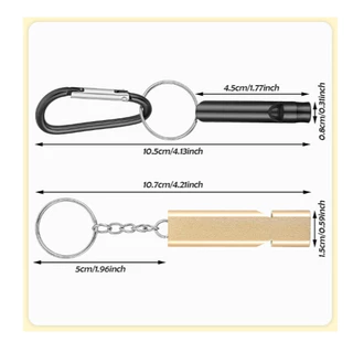 PATHWILD Aluminum Whistle พวงกุญแจนกหวีด ทรงแบน วัสดุอลูมิเนียม น้ำหนักเบามาก เหมาะพกติดตัวเพื่อใช้ยามฉุกเฉิน