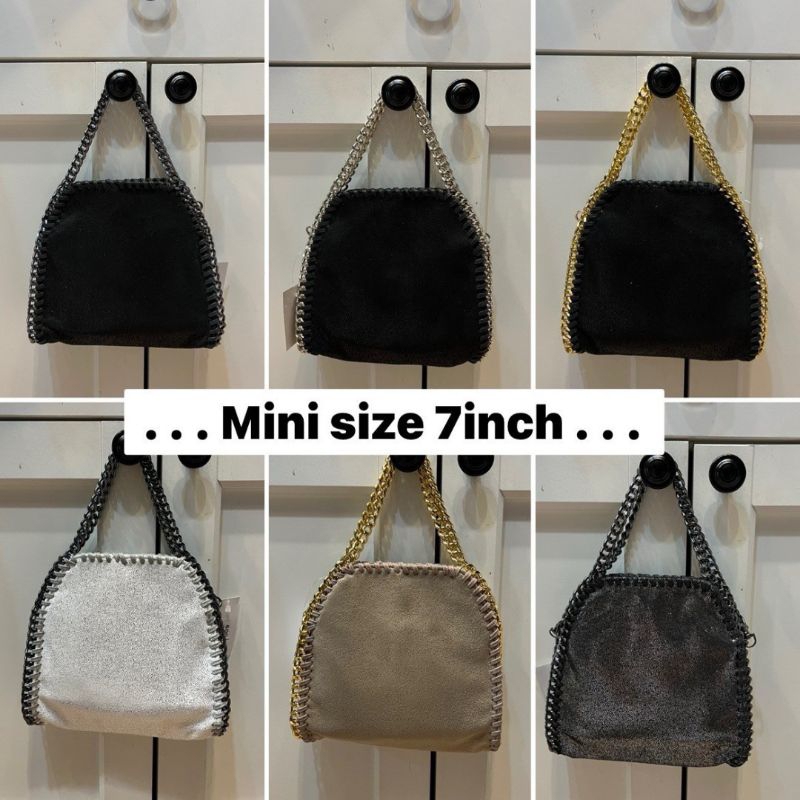 STELLA MACCARTNEY STYLE! รุ่น Falabella Shaggy Deer Fold Tiny Tote style