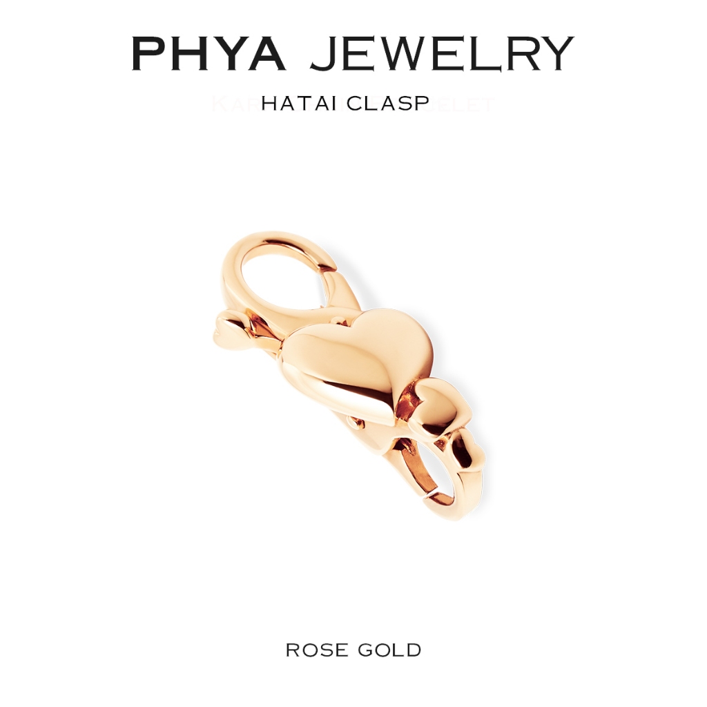 PHYA Hatai (Heart) Clasp : หัวล็อคหัวใจ ( มีให้เลือก 3 สี ) เงินแท้