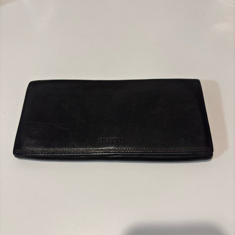 MISSONI LONG LEATHER WALLET Made in Italy 🇮🇹