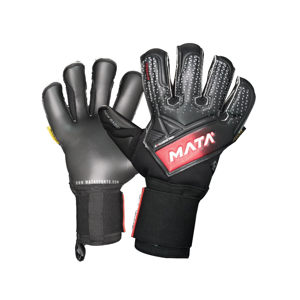 ถุงมือผู้รักษาประตู MATASPORT Touch-M Control สีดำ