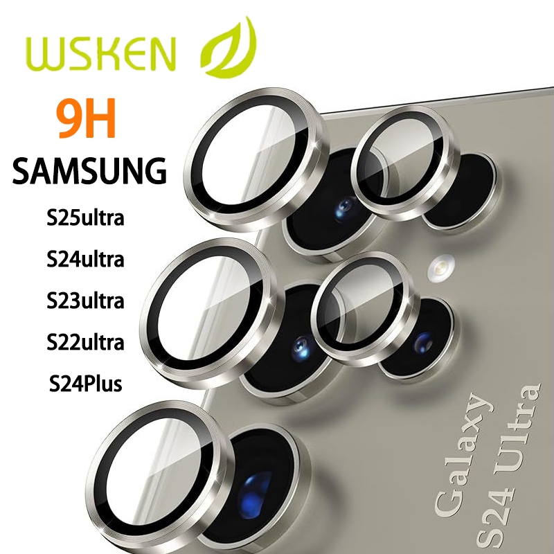 WSKEN S25 Ultra S26Ultla ตัวป้องกันเลนส์ Samsung Galaxy S22/S23/S24 Ultra ตัวป้องกันเลนส์กล้อง HD ฟิล์มกระจกนิรภัยโลหะ