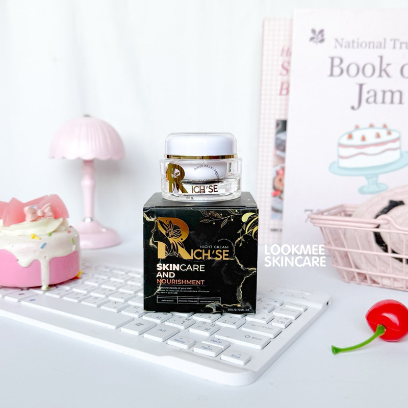 (20กรัม) RICH’SE NIGHT CREAM ริซเซ่ไนท์ครีม ผิวชุ่มชื้น