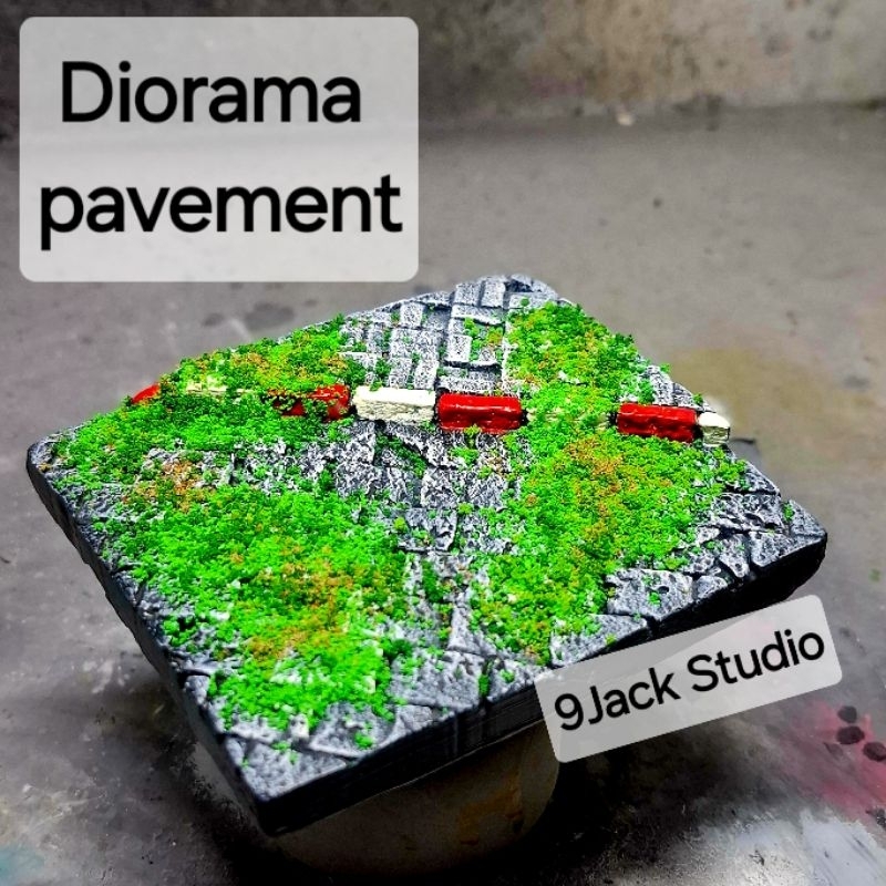 Diorama pavement ฉากจำลอง โมเดลจำลอง ประกอบฉาก gundam gunpla arttoy figure