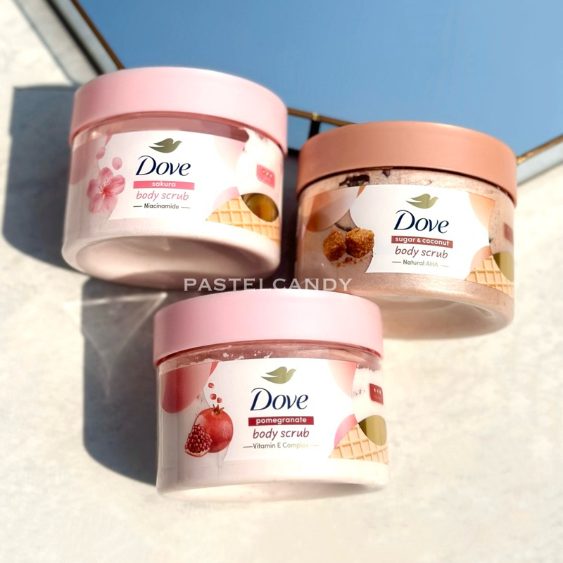 ลด40%LIVE🔥แท้💯% [4 สูตร เลือกสูตรด้านใน] Dove Scrub โดฟ บอดี้สครับไอศกรีม ขัดผิวชุ่มชื้น สครับผิว ลด