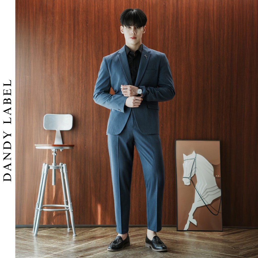 ชุดสูท DANDY LABEL SUITS เซต 2 ชิ้น Limited รุ่น Label-Stormline [ 2 ชิ้น เสื้อสูท+กางเกง ]