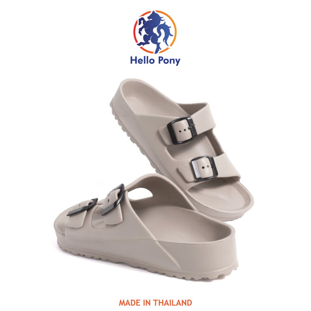 Hello Pony รองเท้าแตะ รองเท้าผู้ชายและผู้หญิง แฟชั่น พื้นนุ่ม EVA ใส่เดินสบาย กันลื่น รุ่น MHM4015