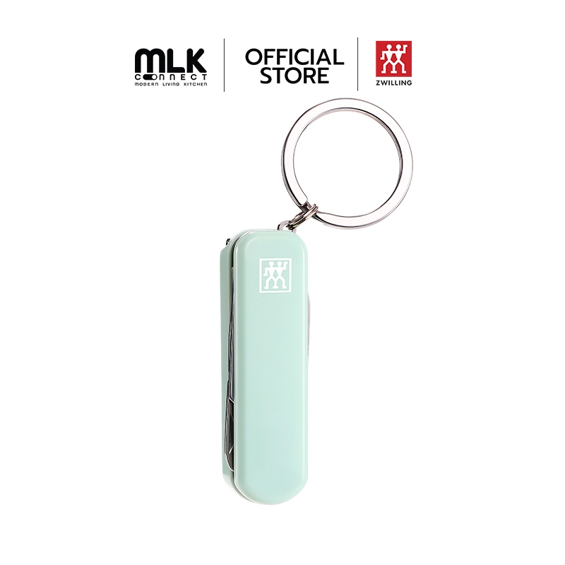 ZWILLING มีดพับเอนกประสงค์สเตนเลสสตีล สีเขียวมิ้นต์ 60 มม. N42450116