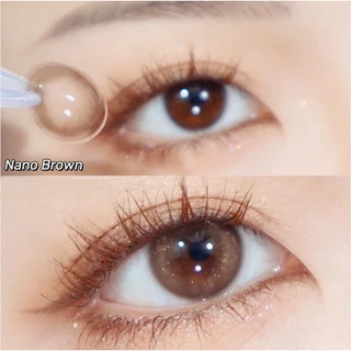 2คู่ลด ฿6!!3คู่ลด ฿11!!【-100°-600°】Midroo Natural เลนส์สวีท คอนแทคเลนส์สี Nano Brown ค่าสายตาสั้น 14.0mm-1คู่ รายเดือน