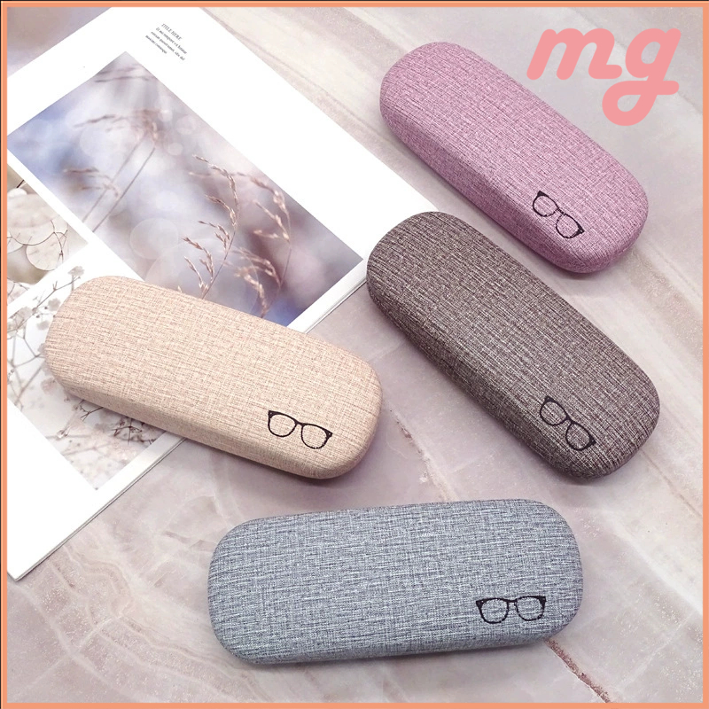 [จัดส่งในกทม]แฟชั่นเกาหลี กล่องใส่แว่นตา กรอบแว่นสายตาสั้น กล่องใส่แว่นตาแบบพกพา สไตล์เกาหลี สำหรับผ
