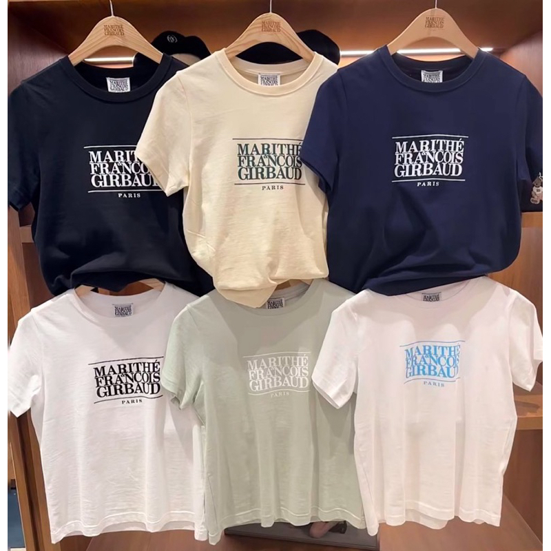 [ พร้อมส่ง ] MARITHE W CLASSIC LOGO TEE