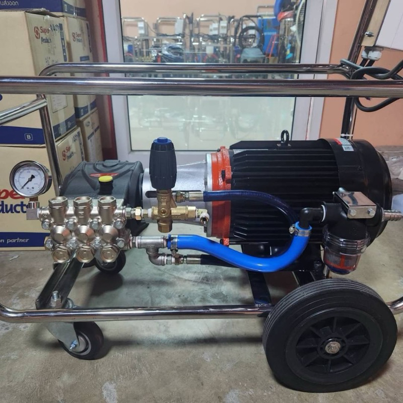 เครื่องฉีดน้ำแรงดันสูงinterpumpอิตาลี่แท้💯%แรงดัน200บาร์ รุ่นws201ไฟ380vข