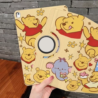 🔥ส่งในพื้นที่🔥เคสป้องกัน iPad หมุนได้ 360° Winnie Pooh เหมาะสำหรับรุ่น gen9 Air4/5 Gen11 Air8 11