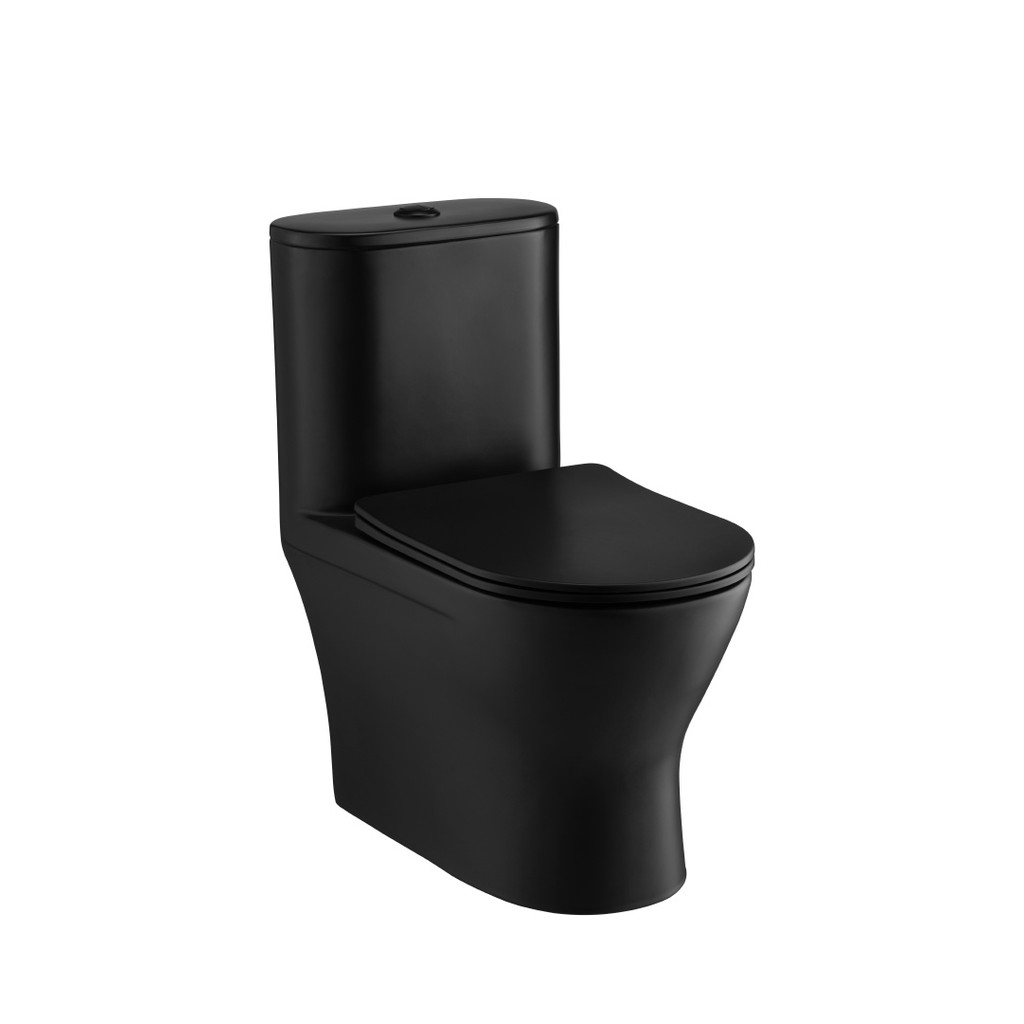 COTTO C11007 MBK KLIRR Closet 3/5.5L สุขภัณฑ์ สีดำด้าน รุ่น เครียร์