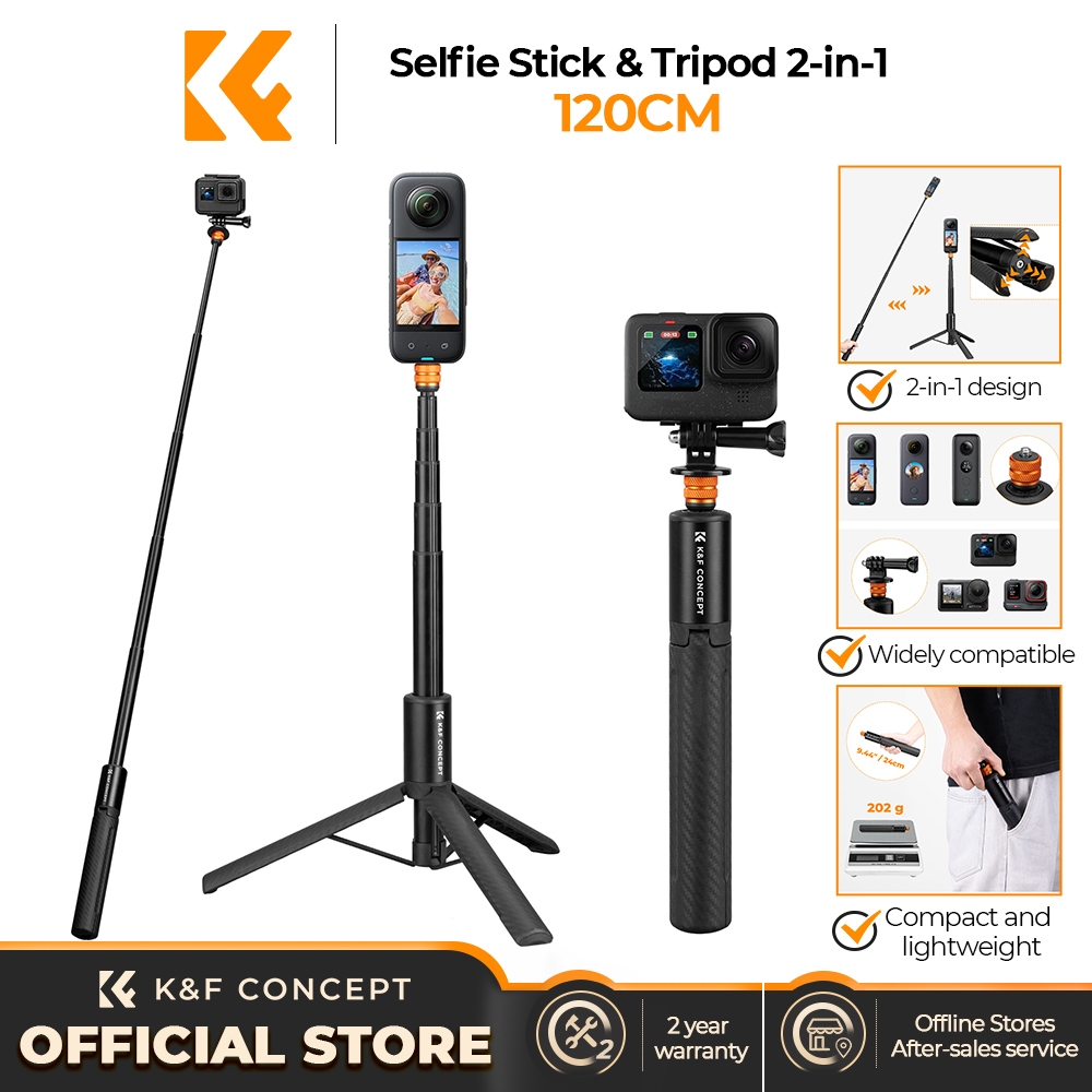 K&F CONCEPT MS21 ขาตั้งกล้องแบบตั้งโต๊ะสำหรับ Action Camera GoPro Adapter แข็งแร