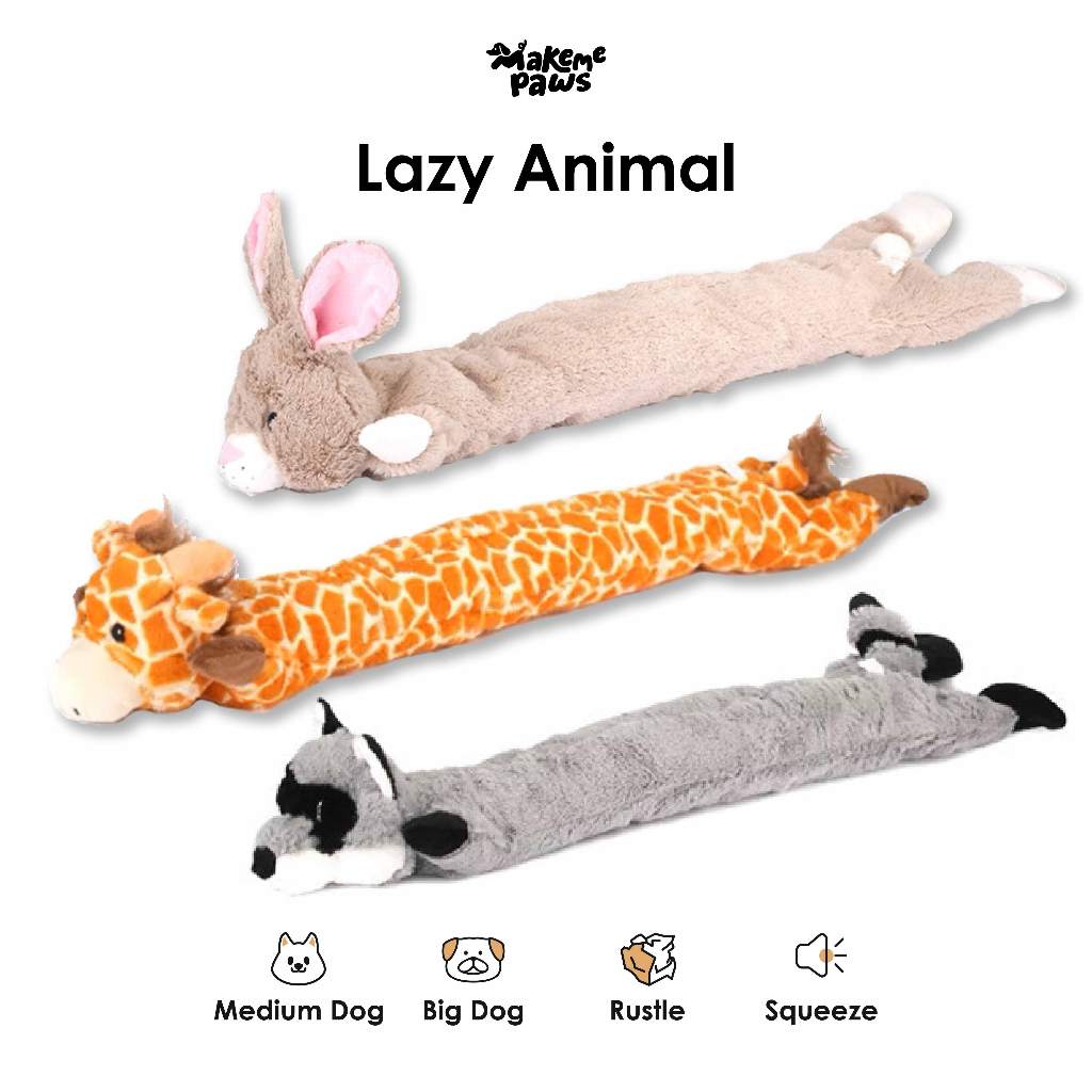 Lazy Animal🐄  ตุ๊กตาของเล่นสุนัข ขนาดกลาง-ใหญ่ ของเล่นหมา Linktuff