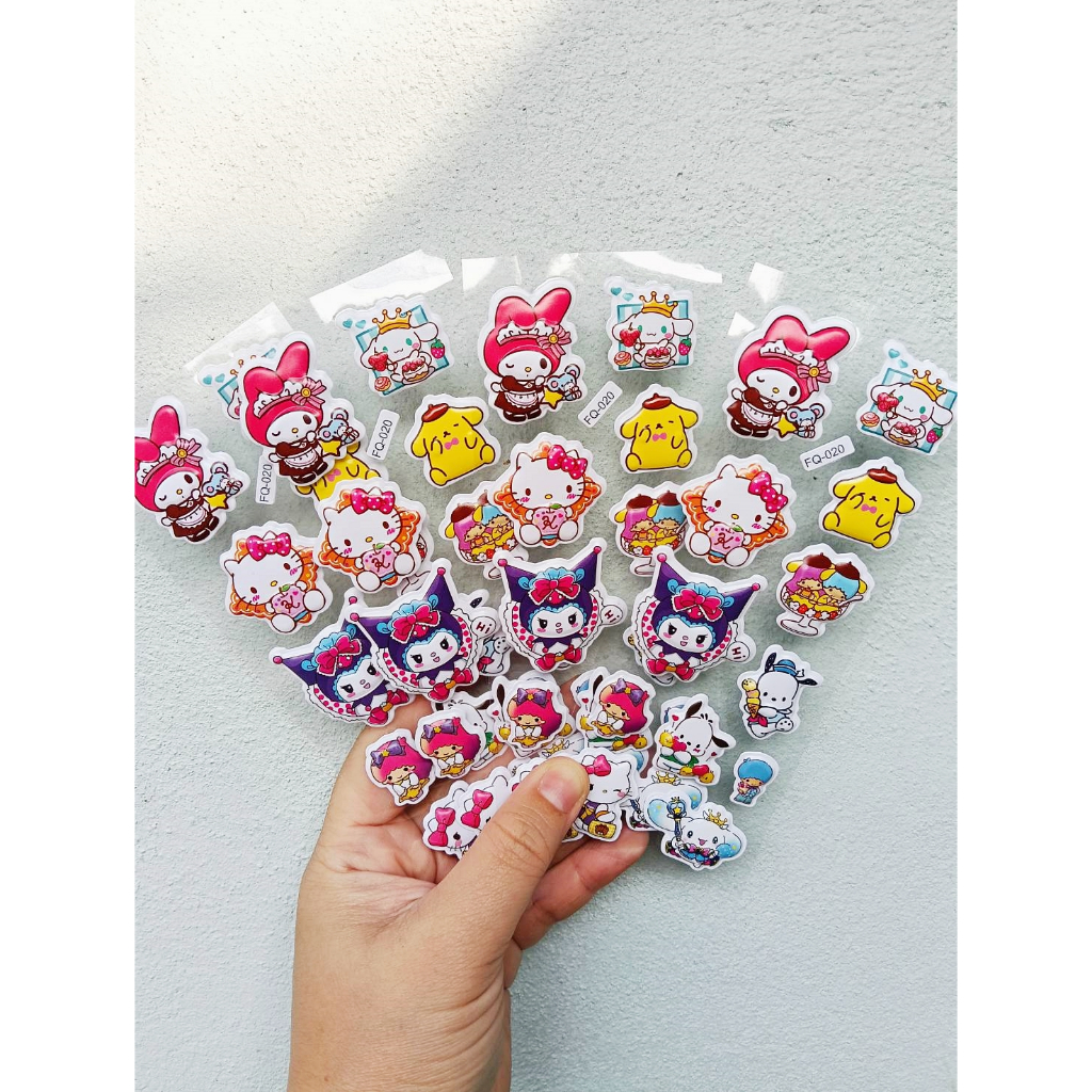 พร้อมส่ง สติ๊กเกอร์ลายหัวใจ วาเลนไทน์ ปัจฉิม การ์ตูน 4 บาท (ขั้นต่ำ 10 แผ่น) สติ๊กเกอร์แจกเด็ก ตกแต่ง DIY ไดคัท