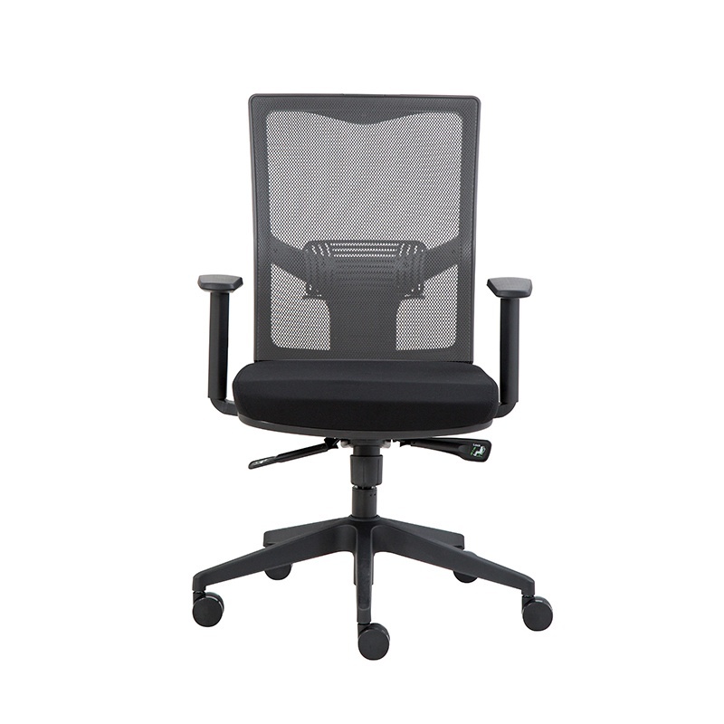 Modernform เก้าอี้ทำงานพนักพิงกลาง รุ่น Series X แขนปรับ ขาไนลอน สีเทา