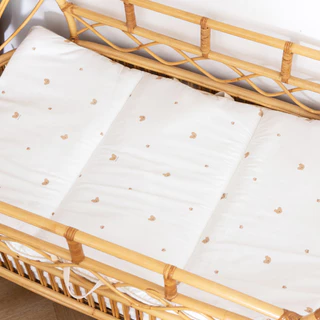 Lieto ที่นอนเด็ก ที่นอนเด็กอนุบาลแบบพกพา น้ำหนักเบา พับได้ Organic Bamboo and Cotton