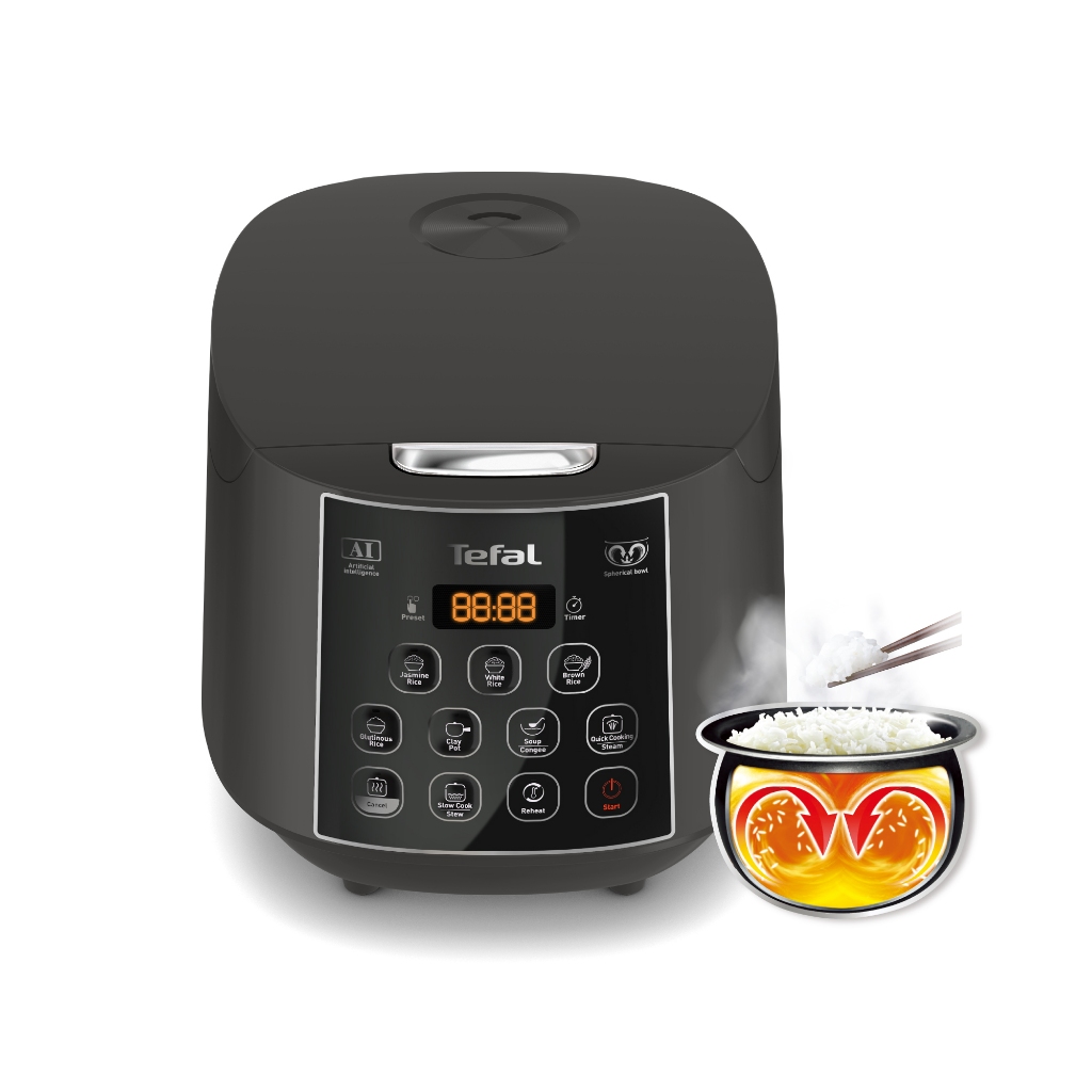 หม้อหุงข้าว หม้อหุงข้าวดิจิตอล ทีฟาล์ว  TEFAL รุ่น RK736B66 1.80 ลิตร