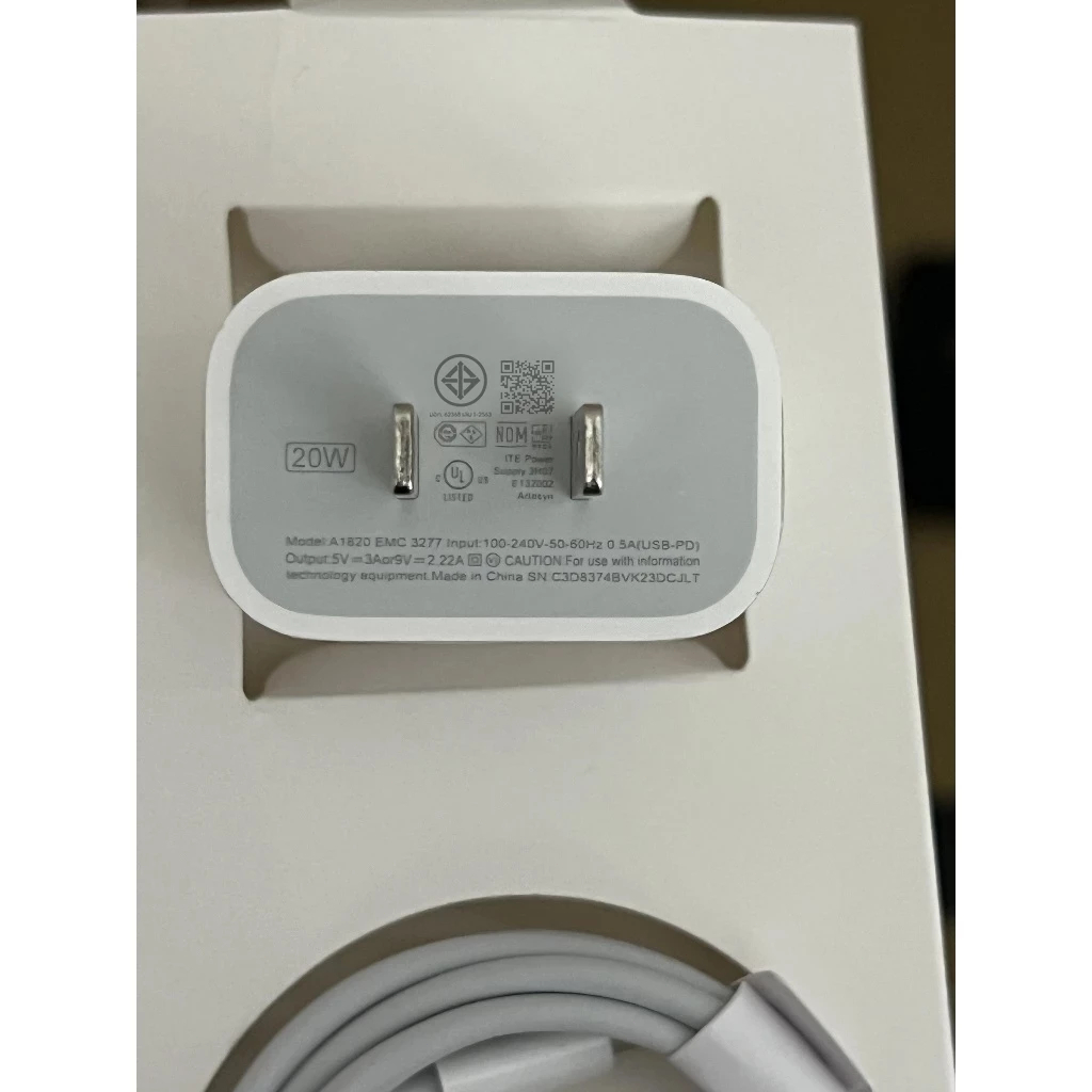 【จัดส่งในพื้นที่】20W USB-C Power Adapter อะแดปเตอร์ ที่ชาร์จและสายเคเบิล type-c ที่ชาร์จเร็วสำหรับ USB-C - รูปที่ 2