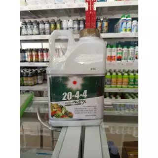 ปุุ๋ยน้ำ นิวทริกซ์ 20-4-4 (แกลลอน 5 ลิตร) บำรุงต้นใบ ฟื้นต้น เร่งแตกใบ แตกยอดอ่อน ดวงตะวันเพชร