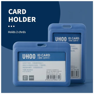 UHOO ที่ใส่บัตรพนักงาน สายคล้องบัตร สายห้อยคอ กรอบบัตรพนักงาน เกรด Premium ป้ายชื่อ มีให้เลือกหลายสี