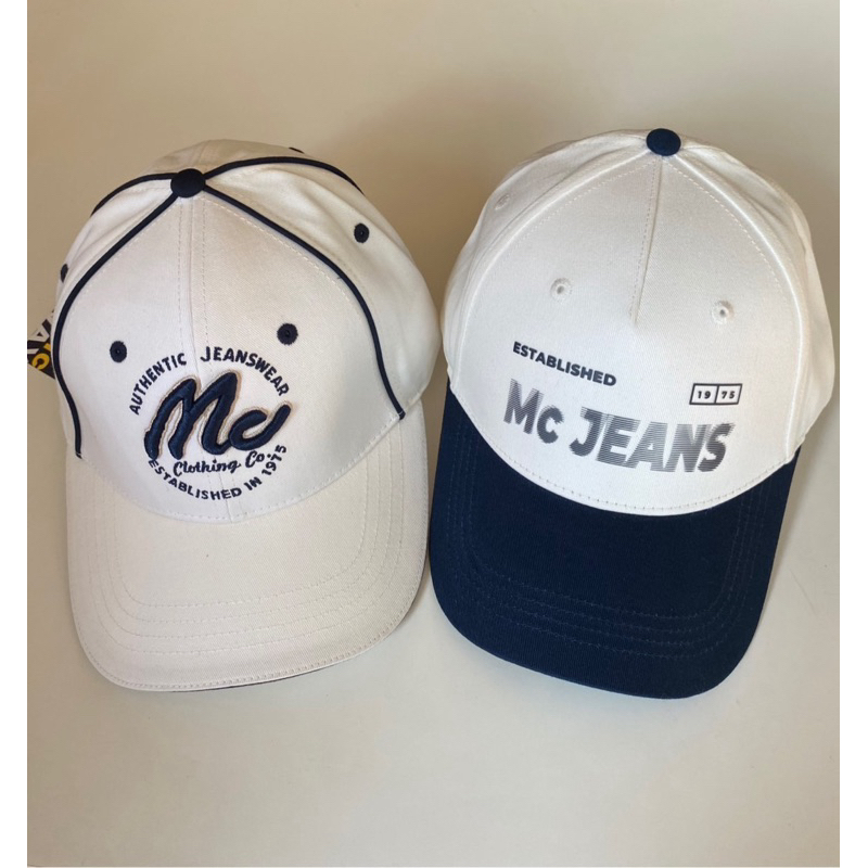 พร้อมส่ง✅Mc Jeans หมวกแก๊ปมีหลายลาย ปรับสายได้ ใส่ได้ชายหญิง ของแท้จากช็อป