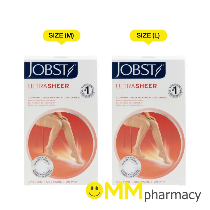 JOBST ULTSHEE THIGH ถุงน่องเส้นเลือดขอด(ต้นขา) 1คู่ สีเบจ (ปลายปิด)
