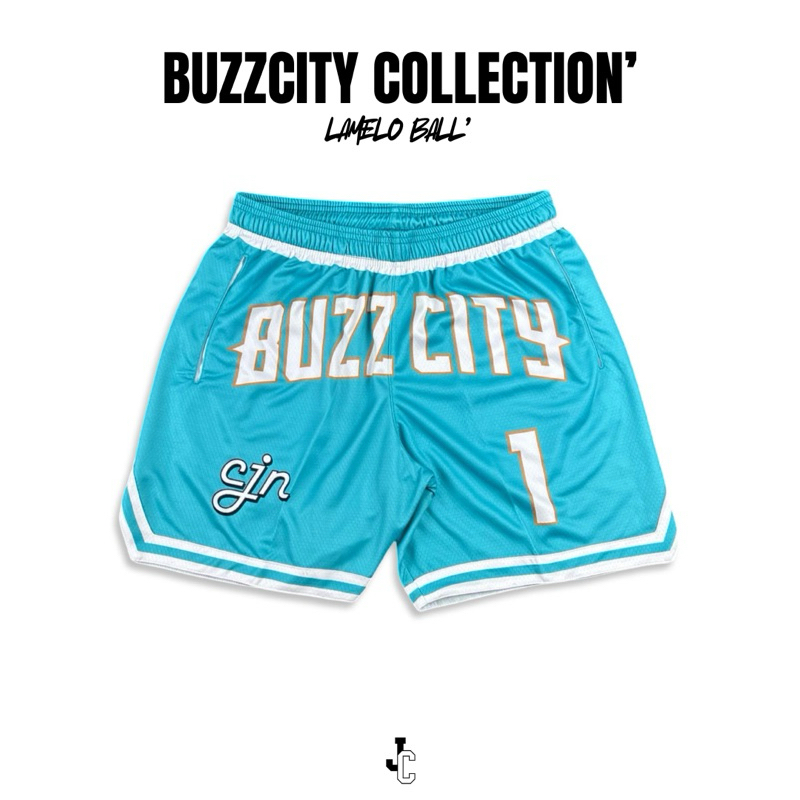 JcooN’ Lamelo Ball BuzzCity Collection Basketball Shorts กางเกงบาสขาสั้น กางเกงบาส NBA