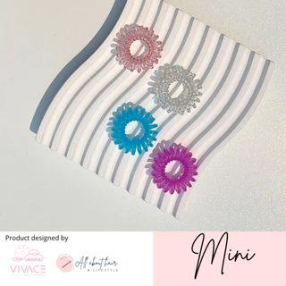 [Pro-ซื้อ 2 เส้นถูกกว่า] ยางรัดผม ยี่ห้อ VIVACE รุ่น Mini ผมน้อย ผมเด็ก ผมไม่เป็นรอย รัดผมเด็ก หดได้