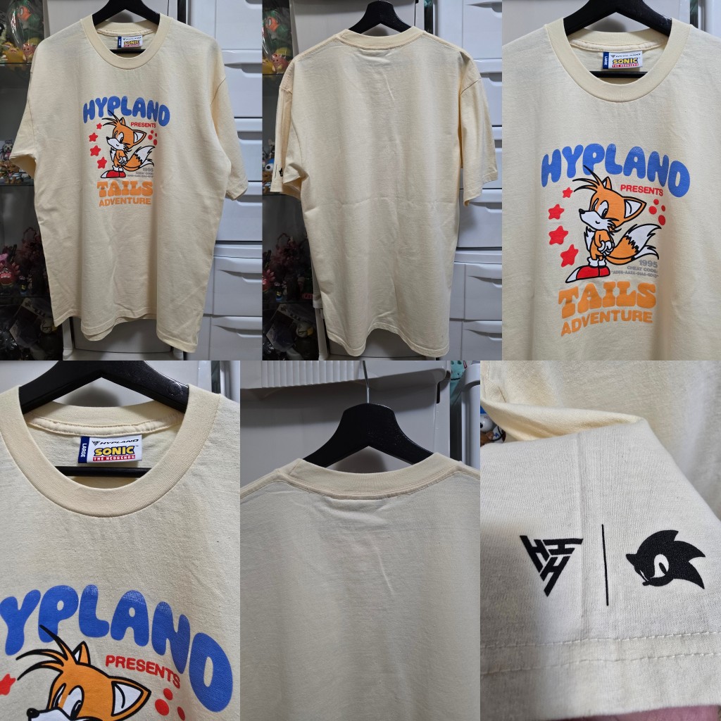 [ ของแท้ ] เสื้อยืด Hypland x Sonic (Size L 44/29) มือสอง สภาพดีมาก พร้อมส่ง
