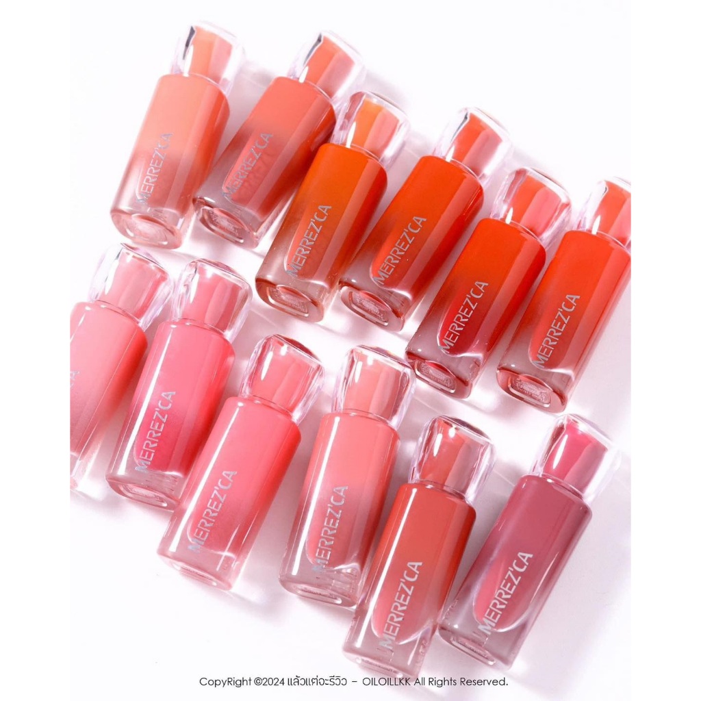 Merrezca Real Glow Lip ลิปทิ้นท์ออร่า ปากนุ่มฉ่ำโกลว์ บำรุงริมฝีปากสดใส ทาทิ้งไว้ยิ่งฉ่ำชุ่มชื้น