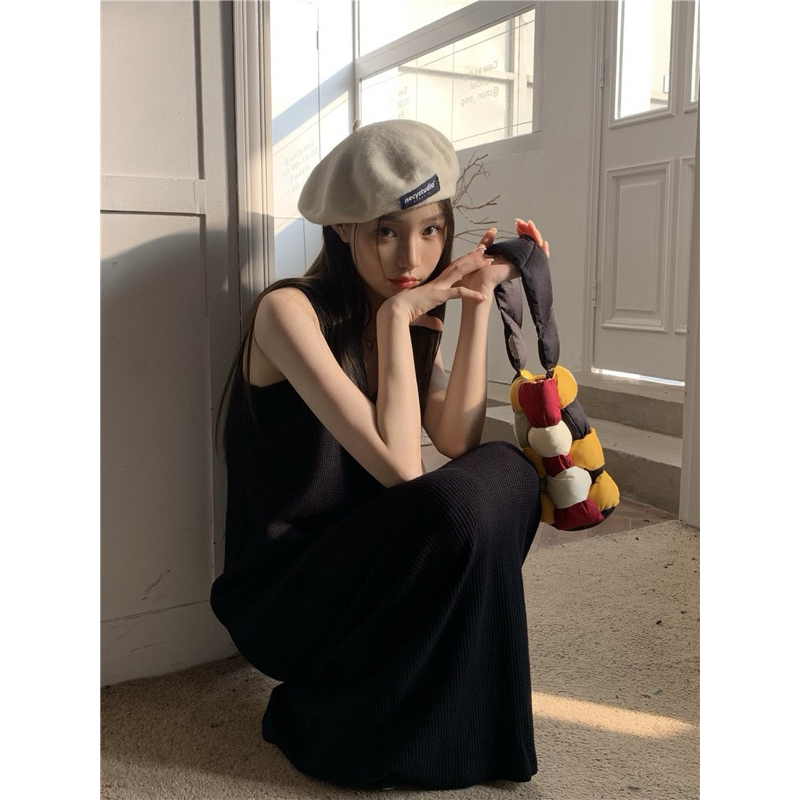 Noel Dress Chubby 🧺☕️👜🫧🧸  เดรสกล้ามตัวยาว มีฟองน้ำเสริมอกทรงสวย ผ้าไหมพรมร่องยืดได้เยอะสาวอวบ - รูปที่ 3