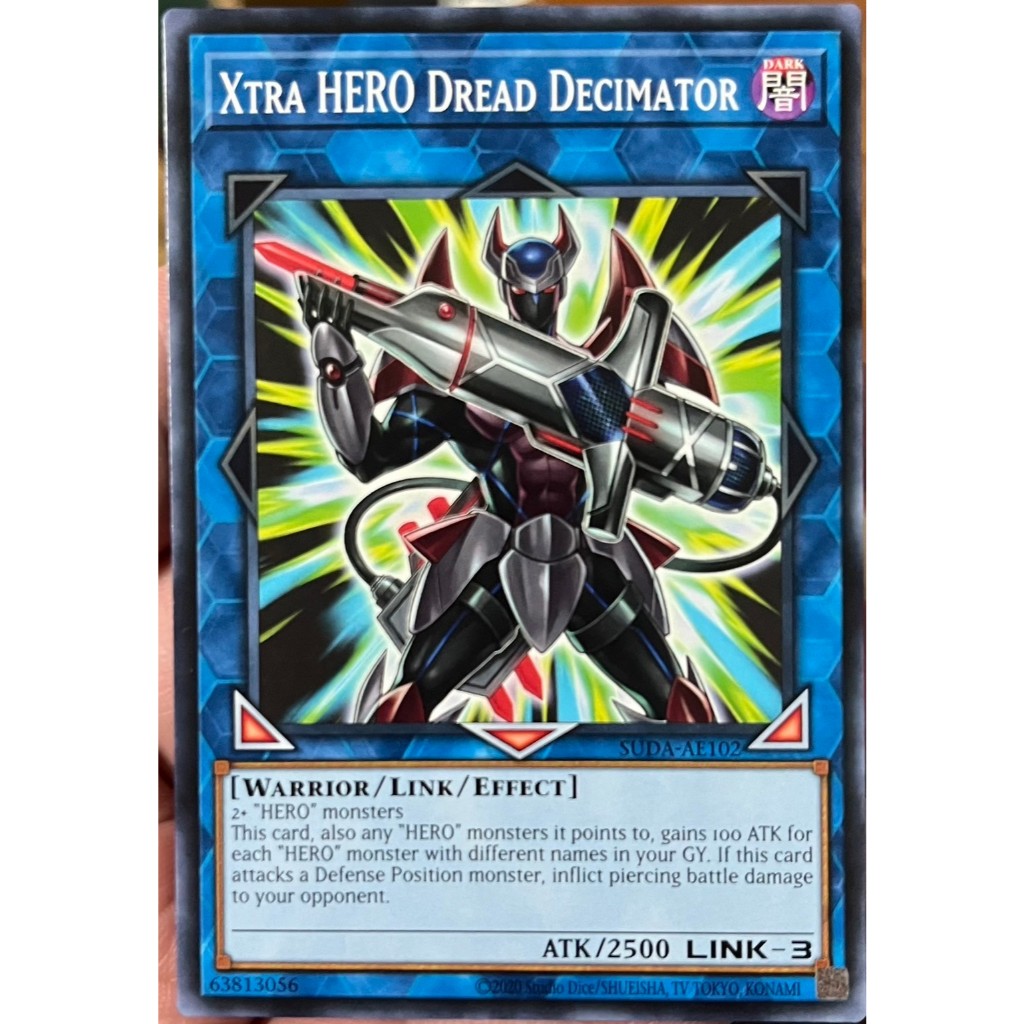 Yugioh Asia-Eng [SUDA-AE102] Xtra HERO Dread Decimator (Common) การ์ดยูกิแท้ถูกลิขสิทธิ์