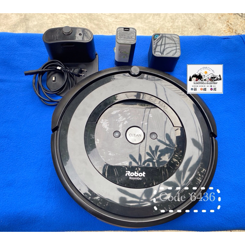 มือสอง iRobot Roomba เครื่องดูดฝุ่นอัตโนมัติ  Roomba e5  เครื่องดูดฝุ่นหุ่นยนต์ e515060 RVC-Y