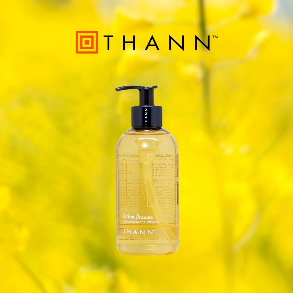THANN Eden Breeze Aromatherapy Shower Gel 320ml. ทำความสะอาดผิวอย่างล้ำลึก พร้อมรักษาสมดุลความชุ่มชื้นของผิว