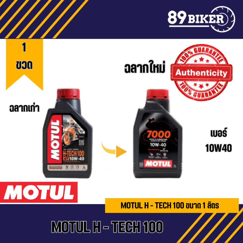 น้ำมันเครื่อง Motul​ ​ 7000 10W-40 (​ H-Tech 100%)