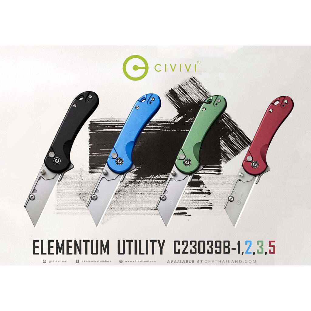 มีดพับ CIVIVI C23039B-1 - C23039B-5 Elementum Utility