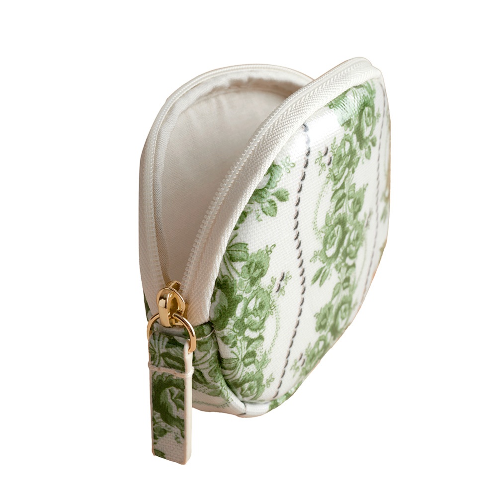 Cath Kidston Female Oval Coin Purse Rose Pearl Miniature Green