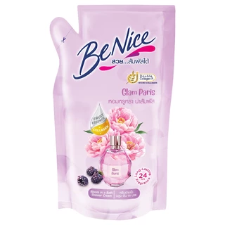 BENICE - Glam Paris Bloom In a Bath Shower Cream 400 ml pouch บีไนซ์ แกลม ปารีส บลูม อิน อะ บาธ ชาวเวอร์ ครีม 400 มล